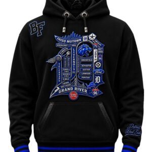 Black Billionaire Faculty Detroit West Side hoodie front view